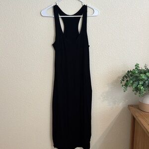 Popular Basics Black Midi Dress